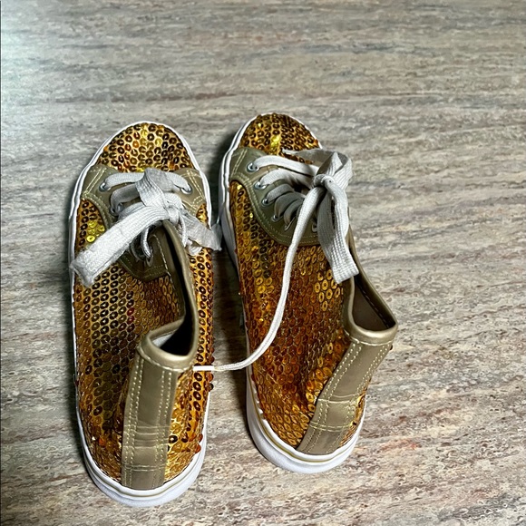 balera | Shoes | Balera Hi Top Sequined Sneakers Metallic Gold | Poshmark